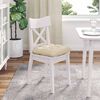 vidaXL Seat Cushions 4 pcs Cream 45 x 45 x 12 cm Fabric