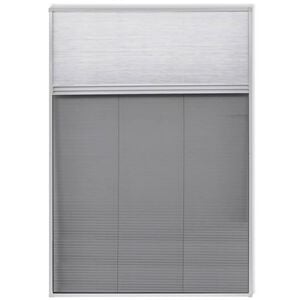 vidaXL Insect Plisse Screen Window Aluminium 160 x 80 cm with Shade