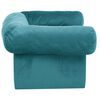 vidaXL Dog Sofa with Storage Turquoise 75 x 50 x 38cm Plush