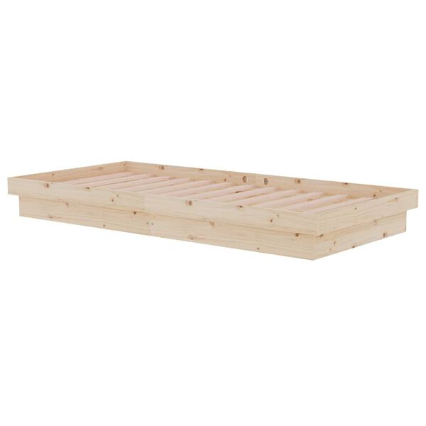 vidaXL Bed Frame without Mattress Solid Wood Single