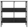 vidaXL Bookshelf Black Oak 82 x 32 x 79 cm Engineered Wood