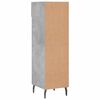 vidaXL Shoe Cabinet Concrete Grey 30x35x105 cm Engineered Wood