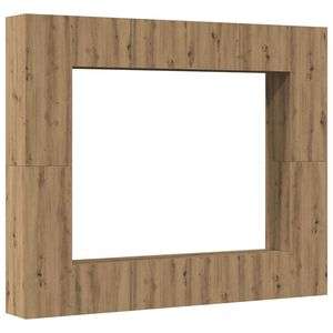 vidaXL Wall Mounted TV cabinets 8 pcs Artisan Oak Engineered Wood