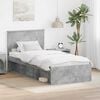 vidaXL Bed Frame Concerte Grey 90 x 190 cm Engineered wood