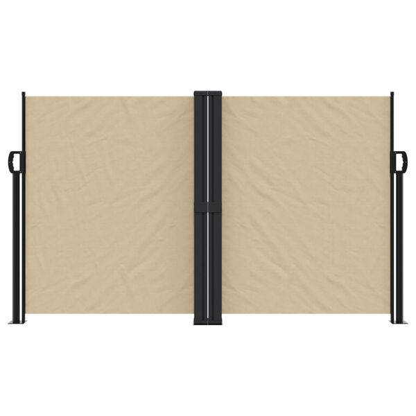 vidaXL Retractable Side Awning Beige 140x1000 cm