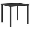 vidaXL Garden Dining Set 3 pcs Brown and Black Powder-coated Steel