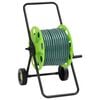 vidaXL Green Hose Reel Cart with Hose Fitting Set 0.5" 50 m PVC