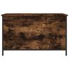 vidaXL Storage Bench Smoked Oak 80x42.5x50 cm Engineered Wood