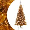 vidaXL Christmas Tree Gold 180 cm PET