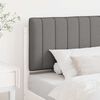 vidaXL Upholstered Headboard with Headboard White and Light Grey 80 cm