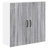 vidaXL Wall Cabinet LUCCA Grey Sonoma 80 x 31 x 80 cm Engineered Wood