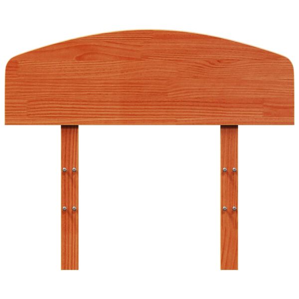 vidaXL Headboard Wax Brown 75 cm Solid Wood Pine
