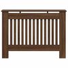 vidaXL Radiator Cover Brown Oak 112 x 19 x 81.5 cm Engineered Wood