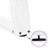 vidaXL Dining Table Legs U-Shaped 2 pcs White 60x(72-73) cm Steel