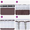 vidaXL Velvet Curtains with Curtains 2 pcs Brown 175 x 140 cm Velvet