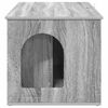 vidaXL Cat House Grey Sonoma 85 x 55 x 50 cm Engineered Wood