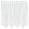 vidaXL Lace Curtain with Curtains Floral White 100 x 150 cm Polyester