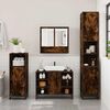 vidaXL 4&nbsp;Piece Bathroom Furniture Set&nbsp;Smoked Oak Engineered Wood