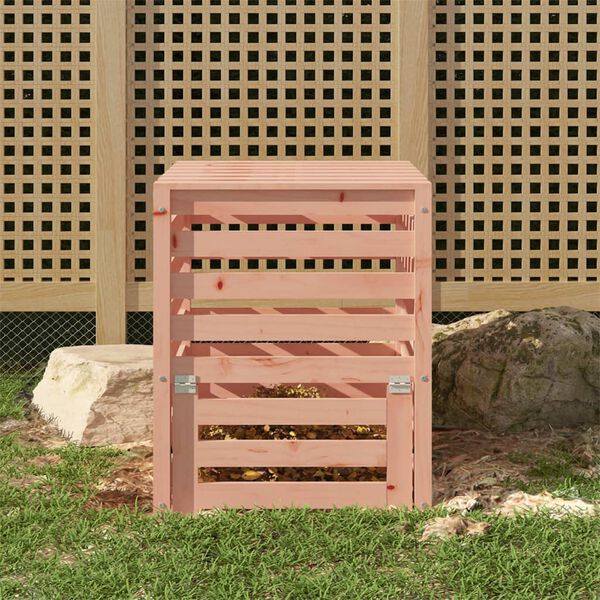 vidaXL Composter 63.5x63.5x77.5 cm Solid Wood Douglas