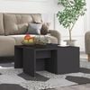 vidaXL Coffee Tables 4 pcs Grey 33x33x33 cm Engineered Wood