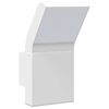 vidaXL Outdoor LED Wall Lights 2pcs White Die-cast Aluminium