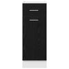 vidaXL Drawer Bottom Cabinet Riga Black oak 30 x 46 x 81.5 cm