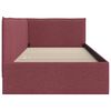 vidaXL Corner Bed Frame with Headboard Wine Red 90 cm x 200 cm Velvet