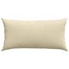 vidaXL Sofa Pillows 2 pcs Cream 80 x 40 cm Fabric