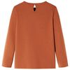 Kids' T-shirt with Long Sleeves Cognac 140