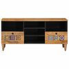 vidaXL TV Cabinet Natural 100 x 33.5 x 46 cm Solid Mango Wood