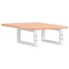 vidaXL Basin Shelf Wall Mounted Steel and Solid Wood Oak