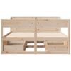 vidaXL Bed Frame without Mattress 150x200 cm King Size Solid Wood Pine