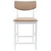 vidaXL Dining Chairs 2 pcs White 48 x 49 x 95 cm Solid Rubber Wood