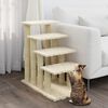 vidaXL Cat Tree with Sisal Scratching Posts Cream 63 cm
