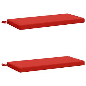 vidaXL 2-Piece Bench Cushions SOEST 2 pcs 100% Polyester Red
