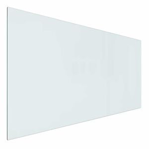 vidaXL Fireplace Glass Plate Transparent 100 x 50 cm Glass
