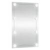 vidaXL Wall Mirror with LED Lights 40x60 cm Glass Rectangle
