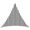 vidaXL Sunshade Sail 3 x 3 x 3 m HDPE Triangular Anthracite and White