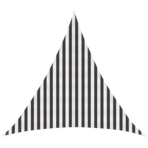 vidaXL Sunshade Sail 3 x 3 x 3 m HDPE Triangular Anthracite and White