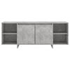 vidaXL TV Cabinet Concrete Grey 130x35x50 cm Engineered Wood