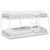 vidaXL Bunk Bed without Mattress White 75x190 cm Steel