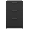 vidaXL Bedside Cabinets 2 pcs Black 40x36x65 cm