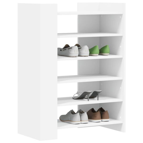vidaXL Shoe Cabinet White 74.5x37.5x100 cm Engineered Wood