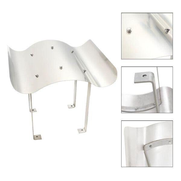 vidaXL Chimney Cowl Stainless Steel 70 x 70 x 37 cm