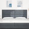 vidaXL Headboard Height Adjustable Dark grey 200 cm Velvet