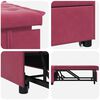 vidaXL Sofa Bed Wine red 67 x 194 x 38 cm Velvet