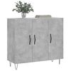 vidaXL Sideboard Concrete Grey 90x34x80 cm Engineered Wood