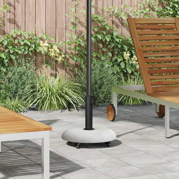 vidaXL Parasol Base Light Grey and Black 45 x 45 x 40 cm