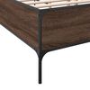 vidaXL Bed Frame without Mattress Brown Oak 160x200 cm
