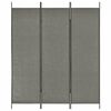 vidaXL Room Dividers Grey Fabric